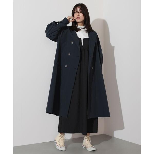 「BEAMS HEART」 トレンチコート MEDIUM ネイビー レディース