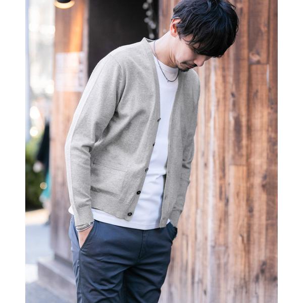 メンズ 「URBAN RESEARCH ROSSO MEN」 ニットカーディガン LARGE グレー