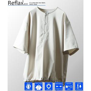 シャツ ブラウス メンズ FREAK’S STORE/フリークスストア Reflax/リフラクス ショートスリーブ ヘンリーネック プルオーバー シャ