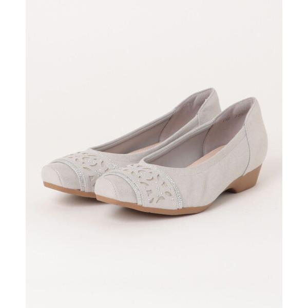 パンプス レーザーカットモチーフカッターパンプス