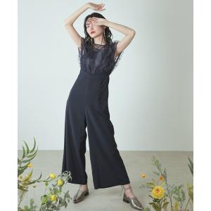 GIRL DRESS FOR NOW パンツドレス フェザーボレロスリーブ