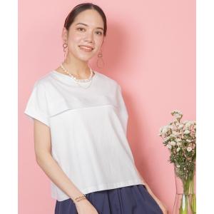 tシャツ Tシャツ レディース シルケット天竺ドロップショルダープルオーバー