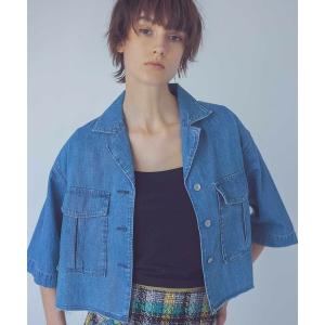 シャツ ブラウス レディース YANUK/open collar denim shirt (オープンカラーデニムシャツ)の商品画像