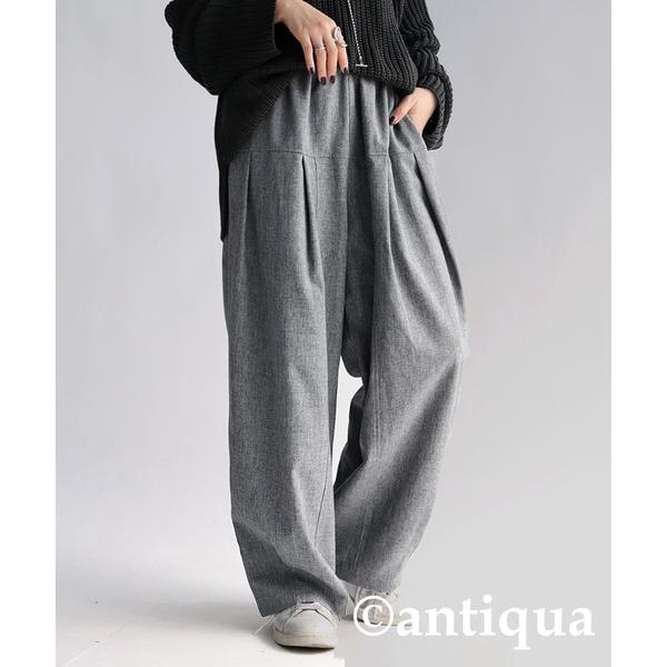 パンツ タックテーパードパンツ レディース