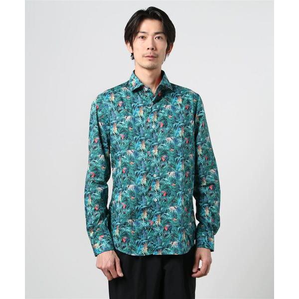 「GANESH」 長袖シャツ LARGE グリーン メンズ