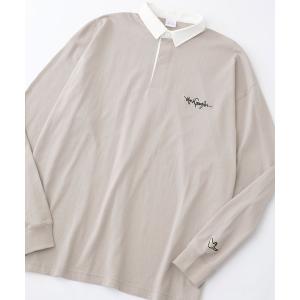 メンズ 「Mark Gonzales」 長袖ポロシャツ L グレイッシュベージュ｜zozo