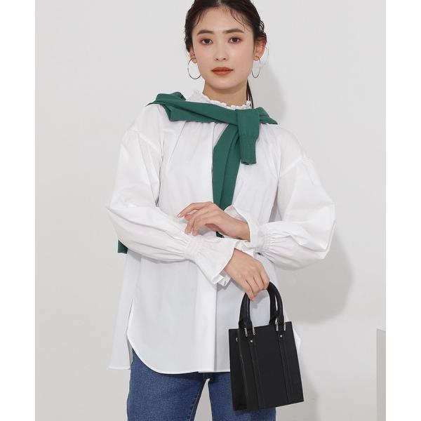 「NATURAL BEAUTY BASIC」 長袖ブラウス MEDIUM オフホワイト レディース