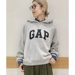 「GAP」 プルオーバーパーカー L ライトグレー レディース｜zozo