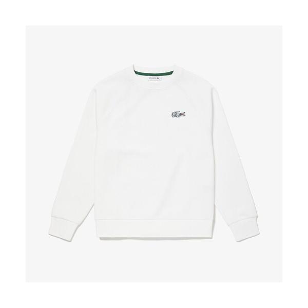 「LACOSTE」 長袖カットソー 38 ホワイト レディース