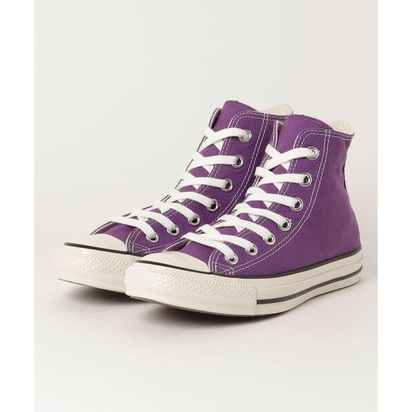 「CONVERSE」 ハイカットスニーカー 23cm パープル レディース