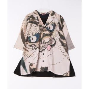 シャツ 「カヤ」獣面相メンズシャツ メンズ レディース