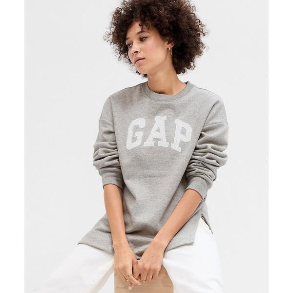 「GAP」 スウェットカットソー L ライトグレー レディース