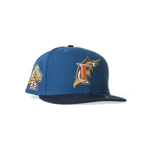 帽子 キャップ メンズ ニューエラ 59FIFTY / MLB マイアミ マーリンズ Miami Marlins - FLA 25th Anniver｜zozo
