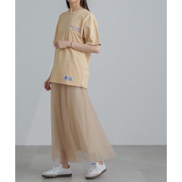 スカート プリーツチュールスカート