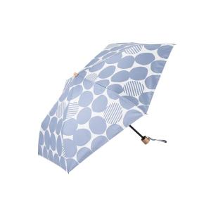 折りたたみ傘 レディース 3-3C21 「UV遮光率99.9%」 大ドット柄 折りたたみ 日傘の商品画像