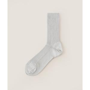 レディース 靴下 「MARCOMONDE/マルコモンド」 glitter ribbed socks｜zozo