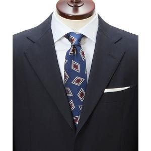 ネクタイ 「CRICKET」クリケット ヘリンボン地 菱柄小紋ネクタイ