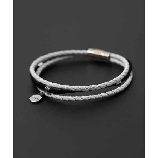 ブレスレット 「unisex」本革 チャーム レザーブレスレット / Leather Charms ...