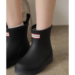 HUNTER ブラック レインブーツ UK6 HUNTER ハンター レインブーツ ショート UK6 39 長靴 ブラック