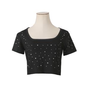 tシャツ A'GEM/9 × .kom 「runningHIGH/ランニングハイ」レタリングスリム Tシャツ レディース A'GEM/9 × .kom 『runningHIGH/ランニングハイ』レタリング