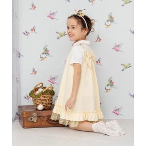 mezzo piano メゾピアノ ユニコーン刺しゅうフリルキュロットスカート