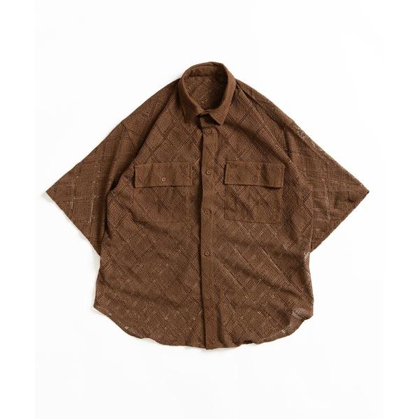 シャツ LACE SHEER DOUBLE POCKET SHIRT / レースシアーダブルポケット...