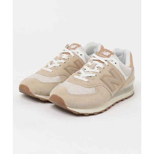 「New Balance」 ローカットスニーカー 25.5cm ベージュ メンズ