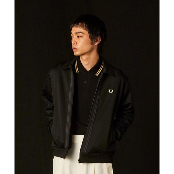 メンズ 「FRED PERRY」 ジャージブルゾン X-SMALL ブラック