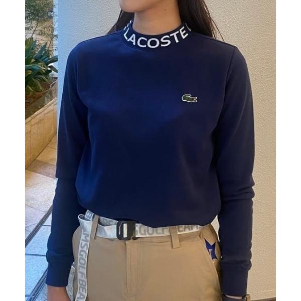 「BEAMS GOLF」 長袖カットソー「LACOSTEコラボ」 X-SMALL ネイビー レディー...