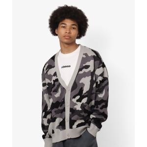 カーディガン メンズ atmos Camouflage Knit Cardigan / アトモス カモフラージュ ニット カーディガン｜zozo