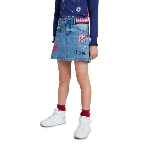 「Desigual」 「KIDS」デニムミニスカート 3L ブルー キッズ｜zozo