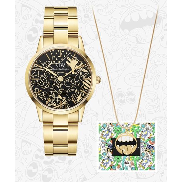 腕時計 限定発売！ICONIC LINK DW X Steven Harrington 36mm＋S...