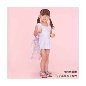 mezzo piano メゾピアノ パステルフェザー柄セパレート ワンピース水着