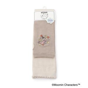 レディース 「UV/ひんやり」 MOOMIN アームカバー UV+冷感 花刺繍 ミムラの商品画像