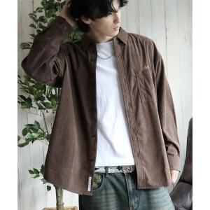 シャツ 「GERRY/ジェリー」ワンポイントロゴ ロングスリーブ コーデュロイシャツ メンズ レディース