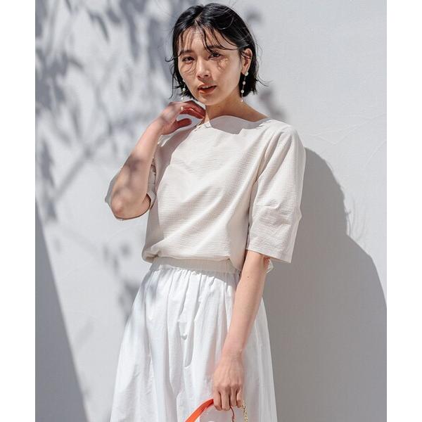 tシャツ 「洗える」ライトリンクルジャージー カットソー レディース