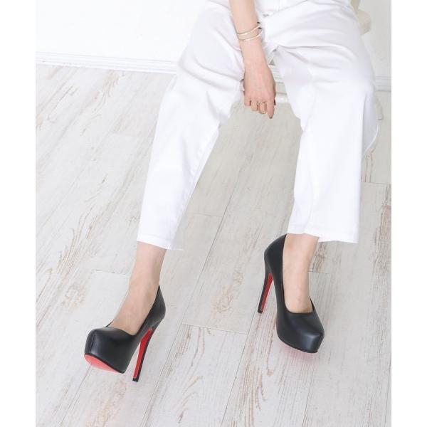 パンプス クッションインソール 厚底 ピンヒール パンプス