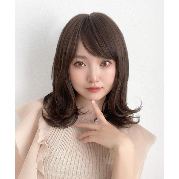 ウィッグ エクステ 「 ニュアンスカールミディアム 」 ウィッグ レディース ミディアム フルウィッ...