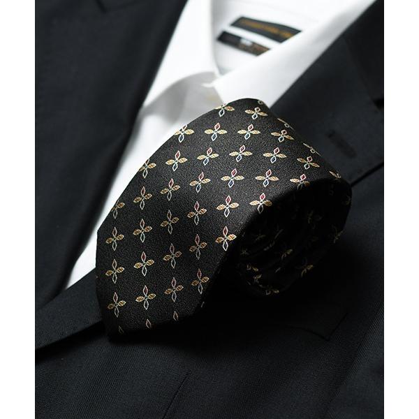 ネクタイ F＆D : レトロフラワーネクタイ
