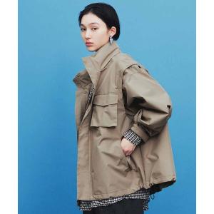 MEDE19F（メデジュウキュウ） コート アウター ボタニカル柄リネン混