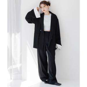 ジャケット テーラードジャケット オーバーサイズベルスリーブジャケット レディース