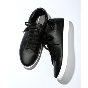 スニーカー Bracciano(ブラッチャーノ)PUパンチングラインスニーカー メンズ