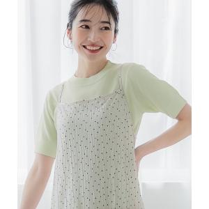 レディース tシャツ Tシャツ サマーニットサイドスリットトップス｜zozo