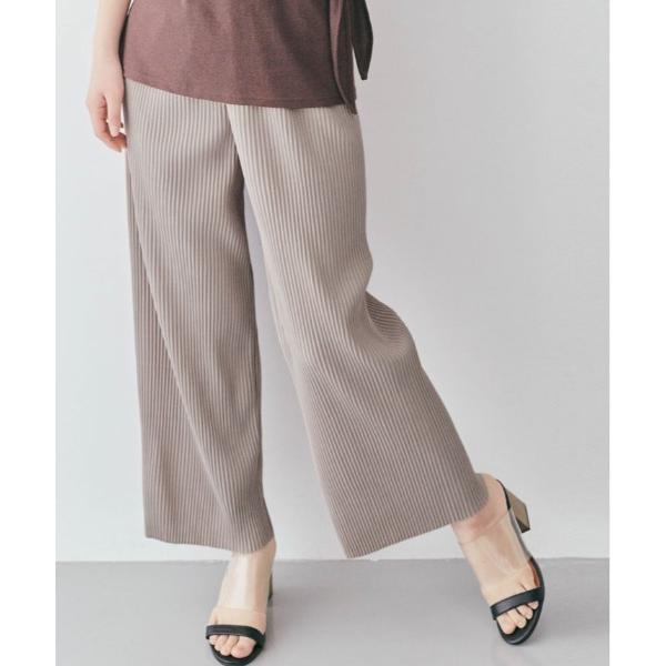 パンツ アコーディオン プリーツ ワイドパンツ レディース