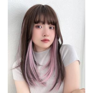 レディース ウィッグ 「 前髪付きトップヘアピースミディアムストレート 」 部分ウィッグ 前髪ウィッグ ヘアピース バレない 普段使い｜zozo