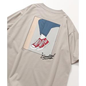 tシャツ Tシャツ メンズ 「CONVERSE/コンバース」プリント・刺繍グラフィック裾ドローストリングTシャツ｜zozo