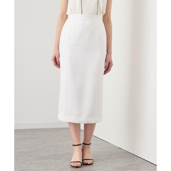 スカート 「セットアップ対応商品」バスケットウエストステッチタイト スカート
