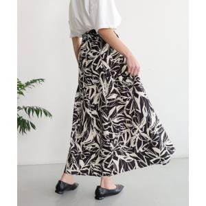 ブージュルード（Bou Jeloud）/変形千鳥柄フロッキースカート Bou Jeloud（ブージュルード） スカート 変形千鳥柄フロッキーPt