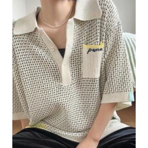 ポロシャツ ポロ 後ろ姿の寛大なインテリアメッシュポロ レディース メンズ