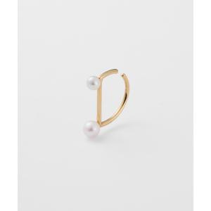 イヤーカフ ゴールドパールイヤーカフ（片耳用） レディース